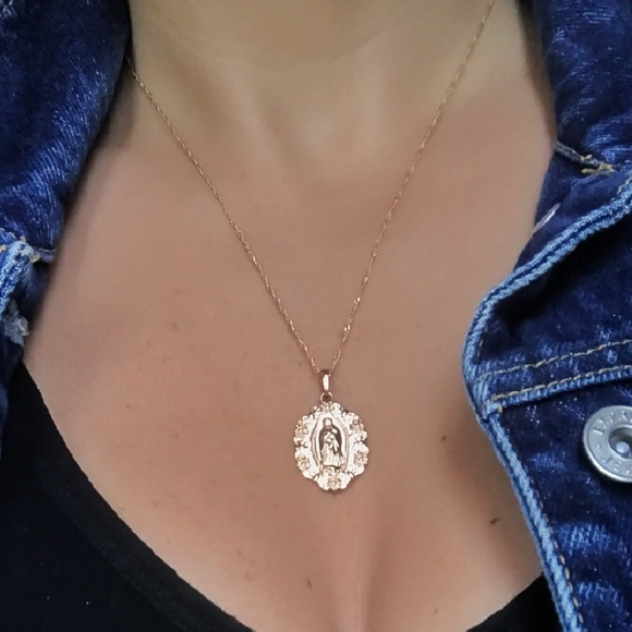 gold plated religious pendant - Picture 4 of 5